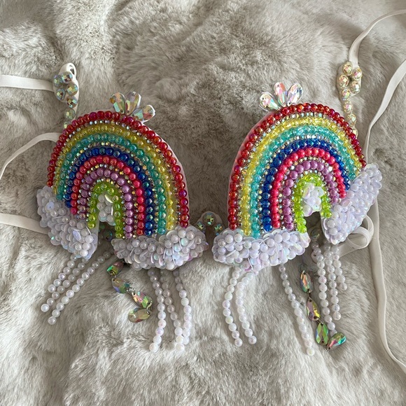 magical wonderland Other - Rainbow rave bra